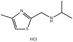 N-[(4-Methyl-1,3-thiazol-2-yl)methyl]propan-amine dihydrochloride Struktur