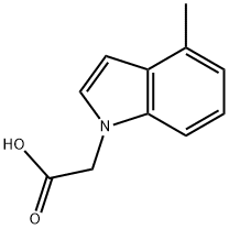 (4-Methyl-1H-indol-1-yl)acetic acid Struktur