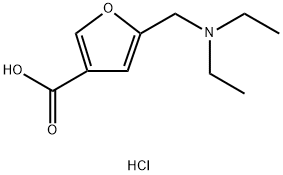 5-DIETHYLAMINOMETHYL-FURAN-3-CARBOXYLIC ACIDHYDROCHLORIDE Struktur