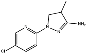 1-(5-chloro-2-pyridinyl)-4-methyl-4,5-dihydro-1H-pyrazol-3-amine Struktur