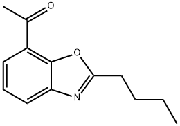 1-(2-butyl-1,3-benzoxazol-7-yl)-1-ethanone Struktur