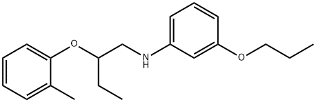 N-[2-(2-Methylphenoxy)butyl]-3-propoxyaniline Struktur