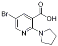 5-Bromo-2-pyrrolidin-1-ylnicotinic  acid Struktur