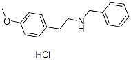 N-benzyl-2-(4-methoxyphenyl)-1-ethanamine hydrochloride Struktur