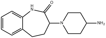 3-(4-aminopiperidin-1-yl)-1,3,4,5-tetrahydro-2H-1-benzazepin-2-one Struktur