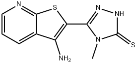 5-(3-aminothieno[2,3-b]pyridin-2-yl)-4-methyl-4H-1,2,4-triazole-3-thiol Struktur