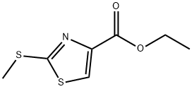 ethyl 2-(methylthio)-1,3-thiazole-4-carboxylate Struktur