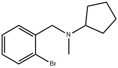 N-(2-bromobenzyl)-N-cyclopentyl-N-methylamine Struktur