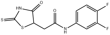 N-(3,4-difluorophenyl)-2-(2-mercapto-4-oxo-4,5-dihydro-1,3-thiazol-5-yl)acetamide Struktur