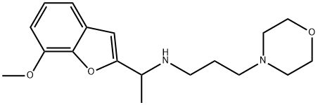 N-[1-(7-methoxy-1-benzofuran-2-yl)ethyl]-N-(3-morpholin-4-ylpropyl)amine Struktur