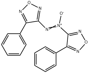 3-phenyl-4-[(4-phenyl-1,2,5-oxadiazol-3-yl)-NNO-azoxy]-1,2,5-oxadiazole Struktur