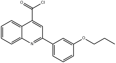 2-(3-propoxyphenyl)quinoline-4-carbonyl chloride Struktur