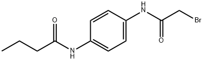 N-{4-[(2-Bromoacetyl)amino]phenyl}butanamide Struktur