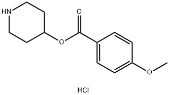 4-Piperidinyl 4-methoxybenzoate hydrochloride Struktur