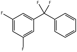 1-(Difluorophenylmethyl)-3,5-difluorobenzene Struktur