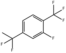 4-(1,1-Difluoroethyl)-2-fluoro-1-(trifluoromethyl)benzene Struktur