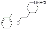 4-[2-(2-Methylphenoxy)ethyl]piperidinehydrochloride Struktur