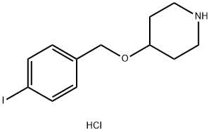 4-[(4-Iodobenzyl)oxy]piperidine hydrochloride Struktur