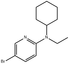 N-(5-Bromo-2-pyridinyl)-N-cyclohexyl-N-ethylamine Struktur