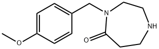 4-(4-Methoxybenzyl)-1,4-diazepan-5-one Struktur