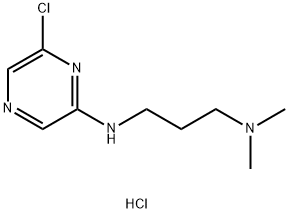 N1-(6-Chloro-2-pyrazinyl)-N3,N3-dimethyl-1,3-propanediamine hydrochloride Struktur