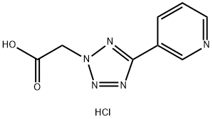 (5-Pyridin-3-yl-tetrazol-2-yl)-acetic acidhydrochloride Struktur