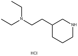 N,N-Diethyl-2-(3-piperidinyl)-1-ethanaminedihydrochloride Struktur