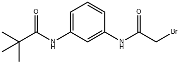 N-{3-[(2-Bromoacetyl)amino]phenyl}-2,2-dimethylpropanamide Struktur