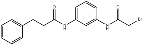 N-{3-[(2-Bromoacetyl)amino]phenyl}-3-phenylpropanamide Struktur