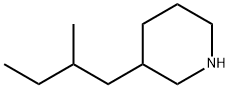 3-(2-Methylbutyl)piperidine Struktur