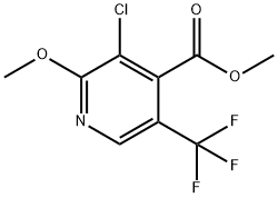 Methyl 3-chloro-2-methoxy-5-(trifluoromethyl)isonicotinate Struktur