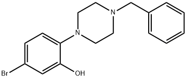 2-(4-Benzyl-1-piperazino)-5-bromophenol Struktur