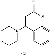 3-Phenyl-3-piperidin-1-yl-propionic acidhydrochloride Struktur