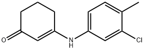 2-cyclohexen-1-one, 3-[(3-chloro-4-methylphenyl)amino]- Struktur