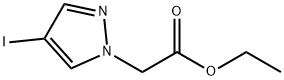 1H-pyrazole-1-acetic acid, 4-iodo-, ethyl ester Struktur