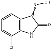 (3Z)-7-Chloro-1H-indole-2,3-dione 3-oxime Struktur