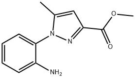 Methyl 1-(2-aminophenyl)-5-methyl-1H-pyrazole-3-carboxylate Struktur