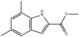 Methyl 5,7-dimethyl-1H-indole-2-carboxylate Struktur