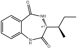 (3S)-3-sec-Butyl-3,4-dihydro-1H-1,4-benzodiazepine-2,5-dione Struktur