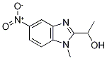 1-(1-Methyl-5-nitro-1H-1,3-benzodiazol-2-yl)-ethan-1-ol Struktur