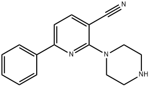 6-Phenyl-2-piperazinonicotinonitrile Struktur