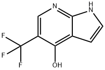 5-(Trifluoromethyl)-1H-pyrrolo[2,3-b]pyridin-4-ol Struktur