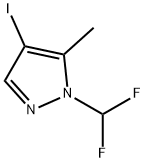 1-(Difluoromethyl)-4-iodo-5-methyl-1H-pyrazole Struktur