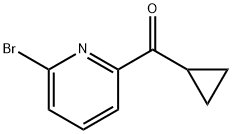 (6-Bromopyridin-2-yl)(cyclopropyl)methanone Struktur