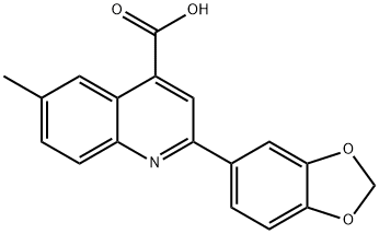 2-(1,3-BENZODIOXOL-5-YL)-6-METHYLQUINOLINE-4-CARBOXYLIC ACID Struktur