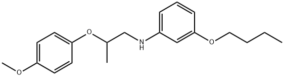 3-Butoxy-N-[2-(4-methoxyphenoxy)propyl]aniline Struktur