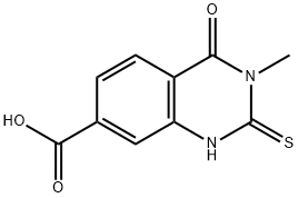 3-Methyl-4-oxo-2-thioxo-1,2,3,4-tetrahydroquinazoline-7-carboxylic acid Struktur