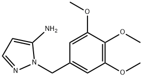 1-(3,4,5-trimethoxybenzyl)-1H-pyrazol-5-amine Struktur