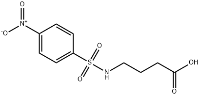 4-{[(4-nitrophenyl)sulfonyl]amino}butanoic acid Struktur