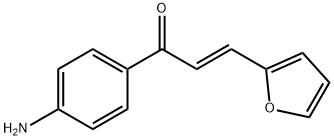 (2E)-1-(4-aminophenyl)-3-(2-furyl)prop-2-en-1-one Struktur